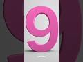 Hot Pink Countdown Timer From 9 To 0 With Voice Countdown Timer Shorts