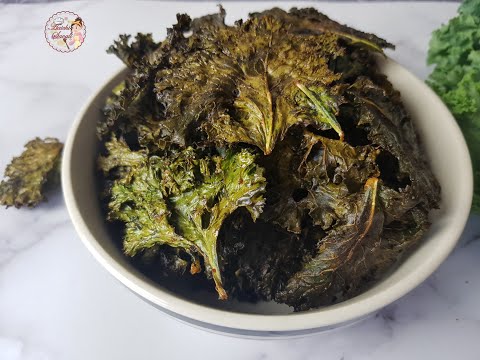 How to Make Best and Crispy Air Fryer Kale Chips | Air Fryer Healthy Recipes