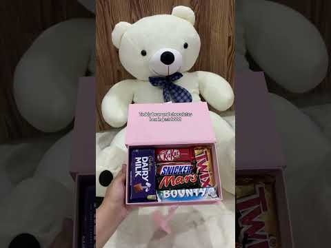 Teddy bear and chocolates box ❤️