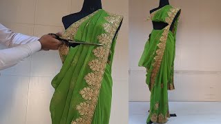 YOU WONT BELIEVE I Cutting the Wedding Saree Sewin