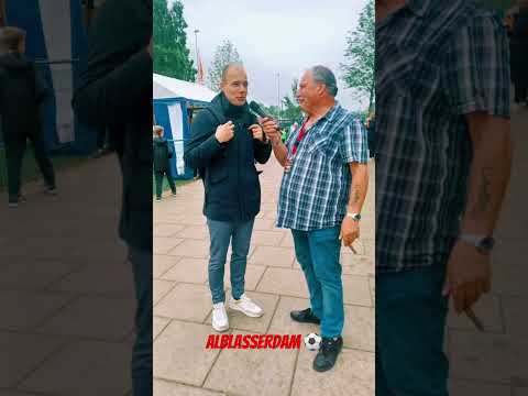 Vriendsch. wedstrijd VVA Alblasserdam - Fortuna Sittard  Interview Danny Buys met Frans Bosveld