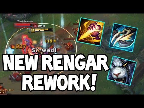 OP NEW REWORK RENGAR GAMEPLAY - League of Legends