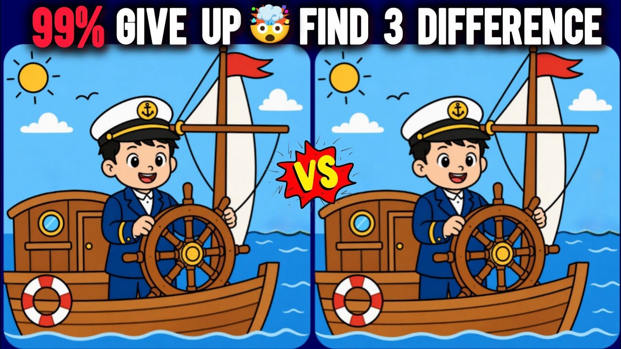 99% Give Up 🤯 Spot 3 Differences Before Time Ends | Hard Challenge 