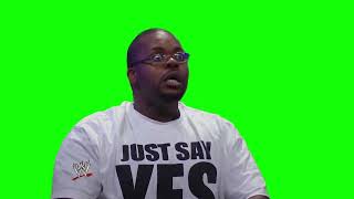 Fan reacts to the end of the streak at Wrestlemania 30 green screen