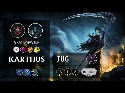 Karthus Jungle vs Elise - KR Grandmaster Patch 10.10
