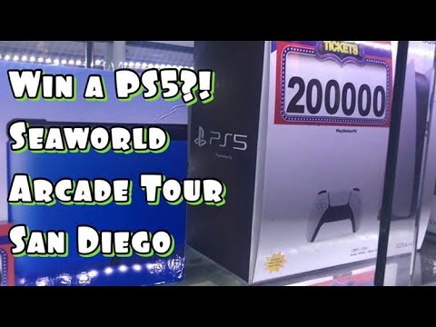 Win a PlayStation 5?! Seaworld Arcade Tour! (San Diego, California)