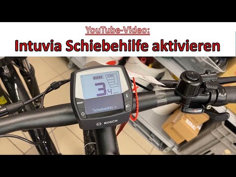 Activate push assistance on e-bikes with Bosch Intuvia center display