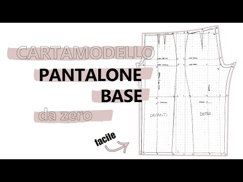 Basic Tailored Trousers Pattern Tutorial from Scratch | SARA ARMELLIN