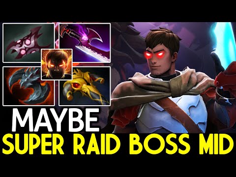 MAYBE [Dragon Knight] Super Raid Boss Mid with First Item Armlet Dota 2