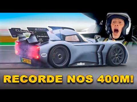 Quebrei o recorde mundial nos 400m neste novo HIPERCARRO!