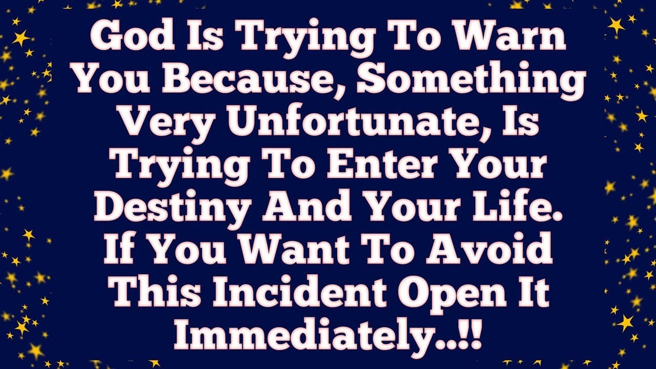 🔴 GOD IS TRYING TO WARN YOU BECAUSE, SOMETHING VERY... । God's message | God Says Today #jesus #god