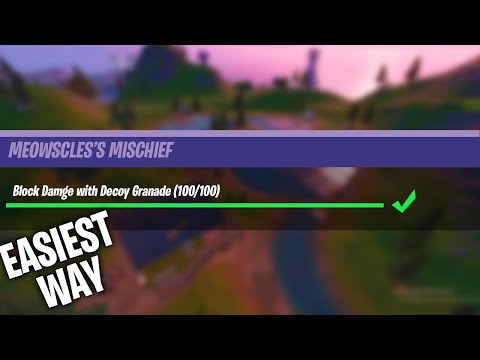 Block Damage using Decoy Granade(EASIEST WAY)! Meowscles Mischief Week 6 challenge Guide