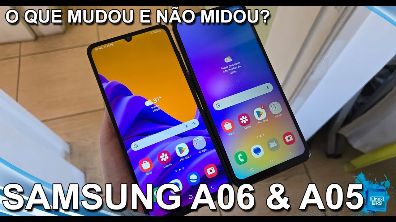 Samsung Galaxy A06 e Galaxy A05 - O que mudou e não mudou? Interface, One UI, Acabamento e Antutu