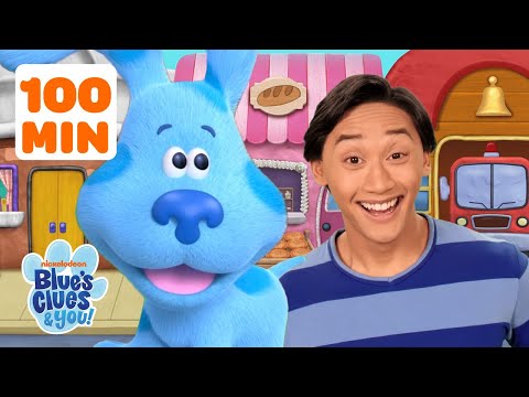 Blue and Josh Skidoo and Find Clues around the Neighborhood ???? | 1+ Hour | Blue's Clues & You!
