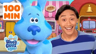 Blue and Josh Skidoo and Find Clues around the Neighborhood 🌳 | 1+ Hour | Blue's Clues & You!