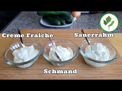 Unterschied von Sauerrahm, Schmand und Creme Fraiche + Verwendungsmöglichkeiten