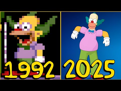 Evolution Of Krusty The Clown In Videogames (1992-2025)