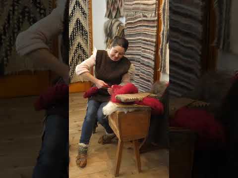 This blanket is woven with a centuries-old technique. #artisan #weaving #ukrainian