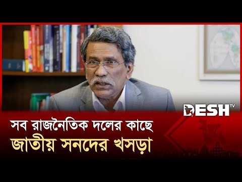 জাতীয় ঐকমত্য খসড়া বিষয়ে মতামতের সময়সীমা ৩০ জুলাই। Ali Riaz | News | Desh TV