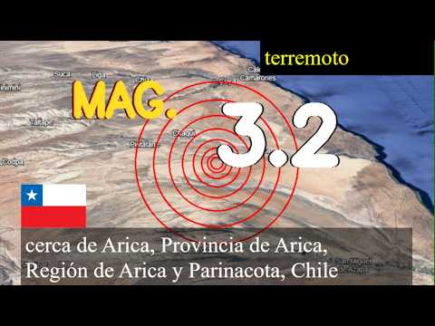 😱🚨  Terremoto cerca de Arica, Provincia de Arica, Región de Arica y Parinacota, Chile actualizacione