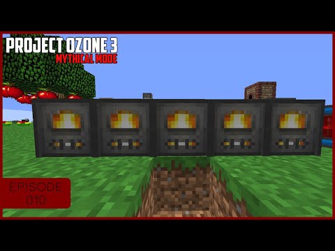 Project Ozone 3 Mythical Mode SuperFlat EP10 - Mob Farm Automation & Coal Generator