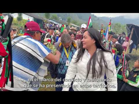 URT entregó 950 hectáreas al Resguardo Indígena de Juan Tama en Puracé, Cauca.