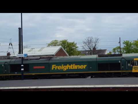 66534 passing Darlington working the 407N Daventry int rft to Coatbridge F.L.T