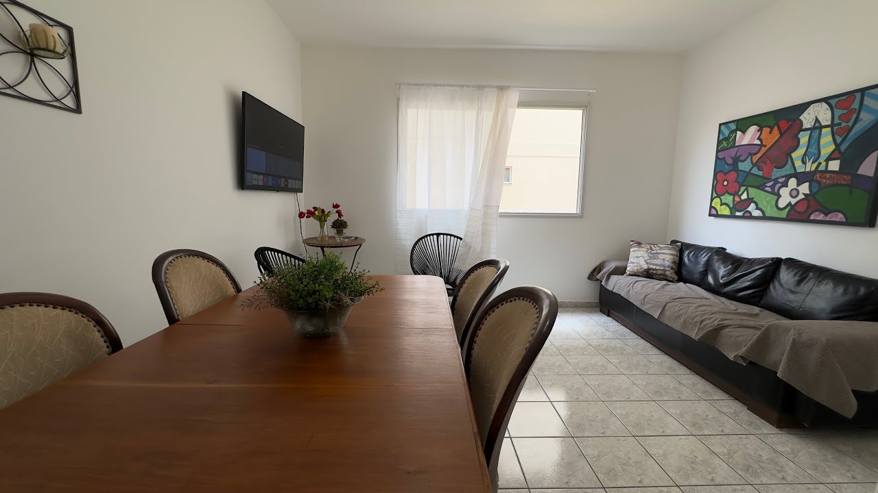 Apartamento na Praia do Morro mobiliado 3 quartos e vaga de garagem