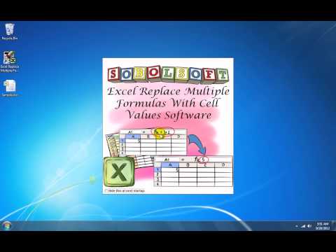 Excel Remove Formulas and Leave Value In Multiple Files Software
