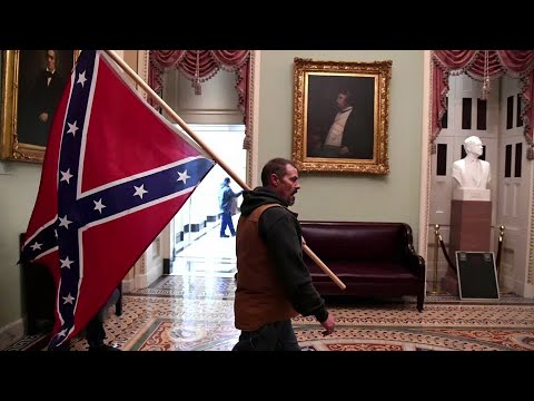 Man with Confederate flag in Capitol arrested