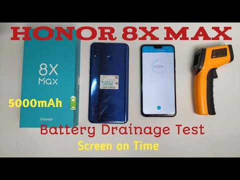 Honor 8x Max Screen on Test/Battery Drainage Test with Heating Test