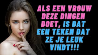 Als een vrouw deze dingen doet is dat een teken dat ze je leuk vindt Vrouwelijke Psychologie Relatie