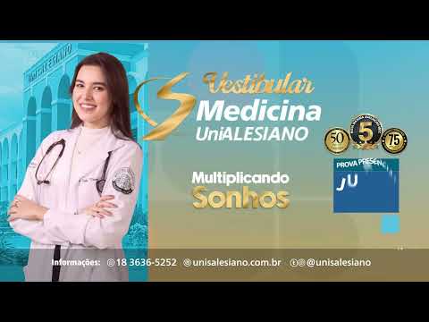 VESTIBULAR MEDICINA UNISALESIANO: INSCRIÇÕES ABERTAS - PROVA DIA 29 DE JUNHO