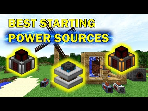 Best Starting POWER SOURCES in Feed The Beast