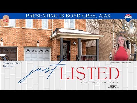 13 Boyd Crescent, Ajax Real Estate, Sold By Dorothy