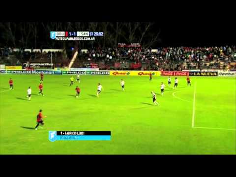 Gol de Lenci. Douglas Haig 1 - Santamarina 1. Fecha 18. Primera B Nacional 2015. FPT.