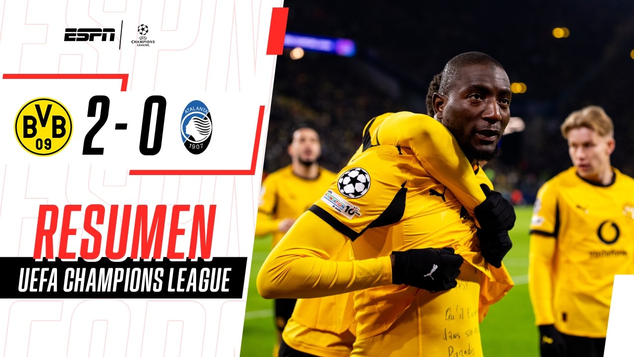 BORUSSIA PISÓ FUERTE Y VISITARÁ ITALIA CON VENTAJA DE 2 GOLES | Dortmund 2-0 Atalanta | RESUMEN