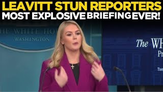 Karoline Leavitt LIVE | White House Press Secretary Drops Bombshell in Briefing | Trump | US News