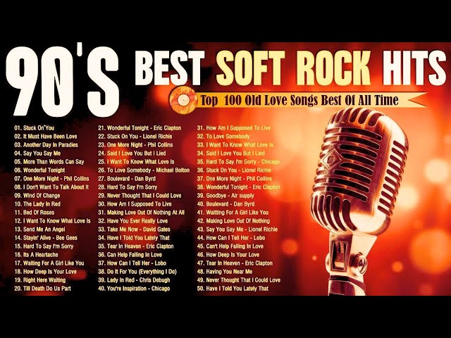 Rod Stewart, Eric Clapton, Lionel Richie, Phil Collins, Bee Gees💕Soft Rock Ballads 70s 80s 90s