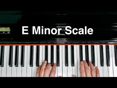 E Minor Scale Piano Natural Harmonic & Melodic