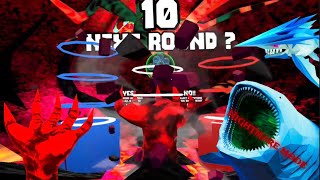 Doing shark go bloop.