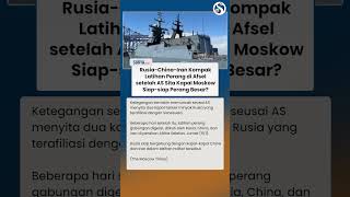 Download lagu ADA APA? Rusia-China-Iran Latihan Perang di Afsel setelah AS Sita Kapal Moskow, Siap Perang? mp3
