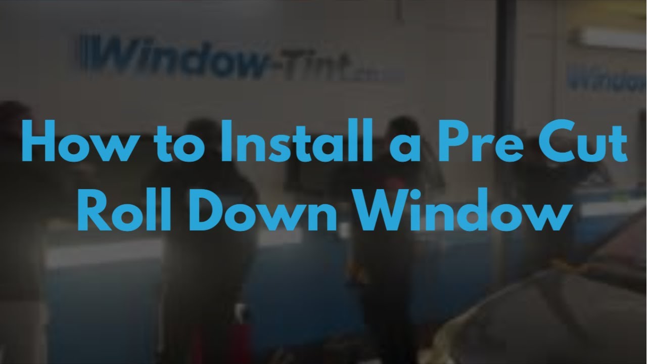 How to Install a Pre Cut Roll Down Window