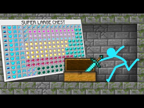 Minecraft VS Stickman ~ A LOT OF DIAMONDS in Secret Base Cartoon