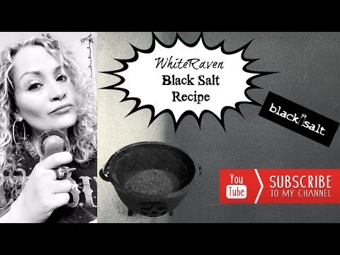 Black Salt Recipe great for lower level, restless spirits.
