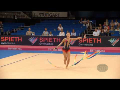 Karolina TURCIAKOVA (SVK) 2015 Rhythmic Worlds Stuttgart - Qualifications Ribbon