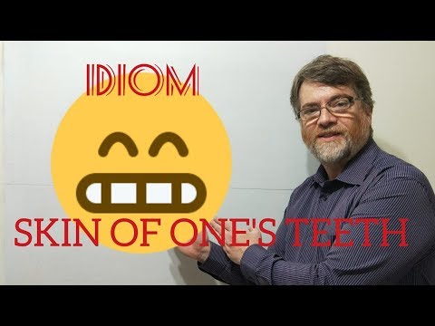 English Tutor Nick P Idioms (291) Skin of One's Teeth