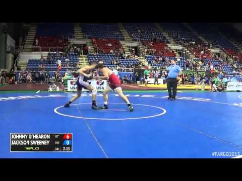 145 Champ. Round 4 - Jackson Sweeney (Minnesota) vs. Johnny O`hearon (Utah)