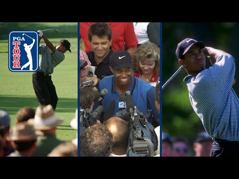 20-year-old Tiger Woods’ professional debut in 1996 | Full highlights