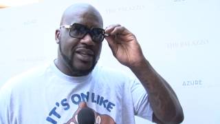 Shaquille O&#39;Neal At AZURE Palazzo Las Vegas Pool Party 8-18-13
